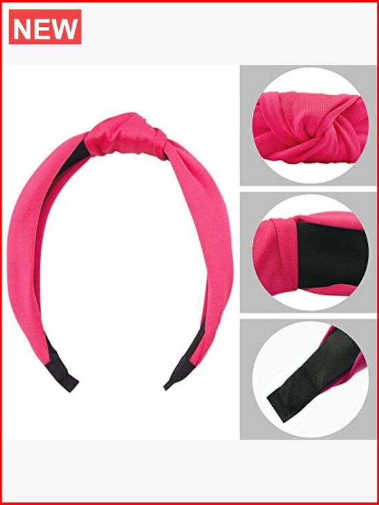 15 Pack Top Knot Headbands, Cross Knot Headband, Wide Cloth Knot Headbands main image 6